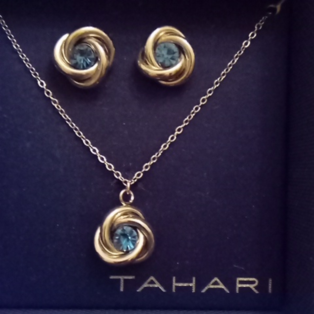 Tahari Necklace and Earrings Set